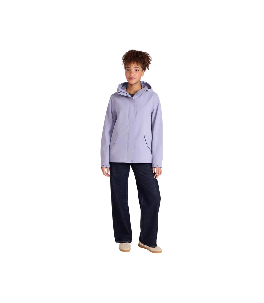 Womens/ladies Hyde Waterproof Jacket Lilac Animal-4
