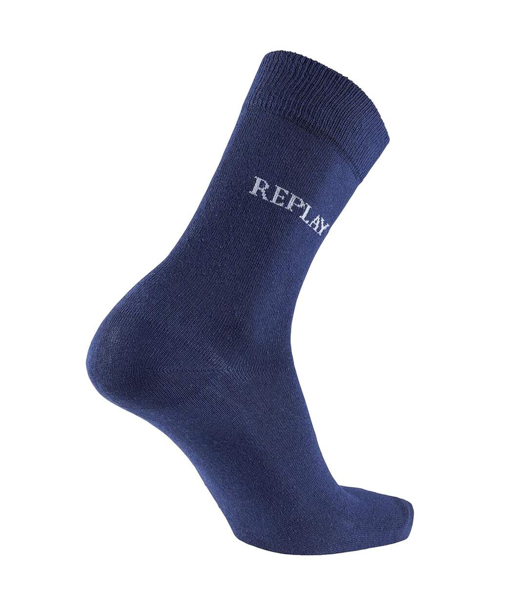 Chaussettes Motif/style Logo Adulte Bleu Foncé Gris Replay-2
