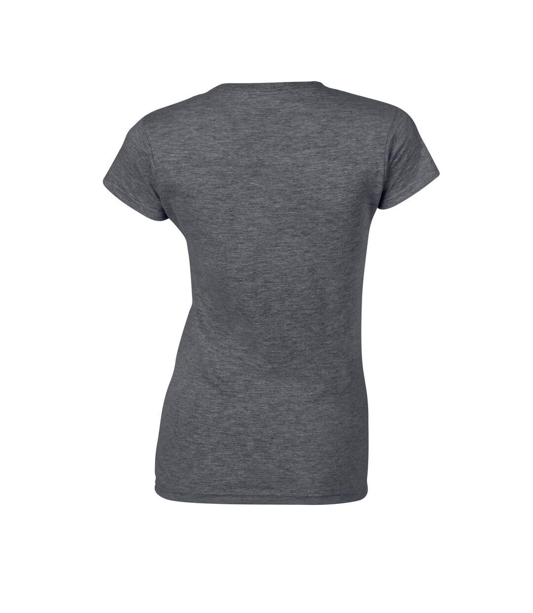 Womens/ladies Softstyle Heather Ringspun Cotton Fitted T-shirt Dark Heather Gildan-2