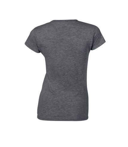 Gildan - T-shirt SOFTSTYLE - Femme (Gris foncé chiné) - UTPC5881