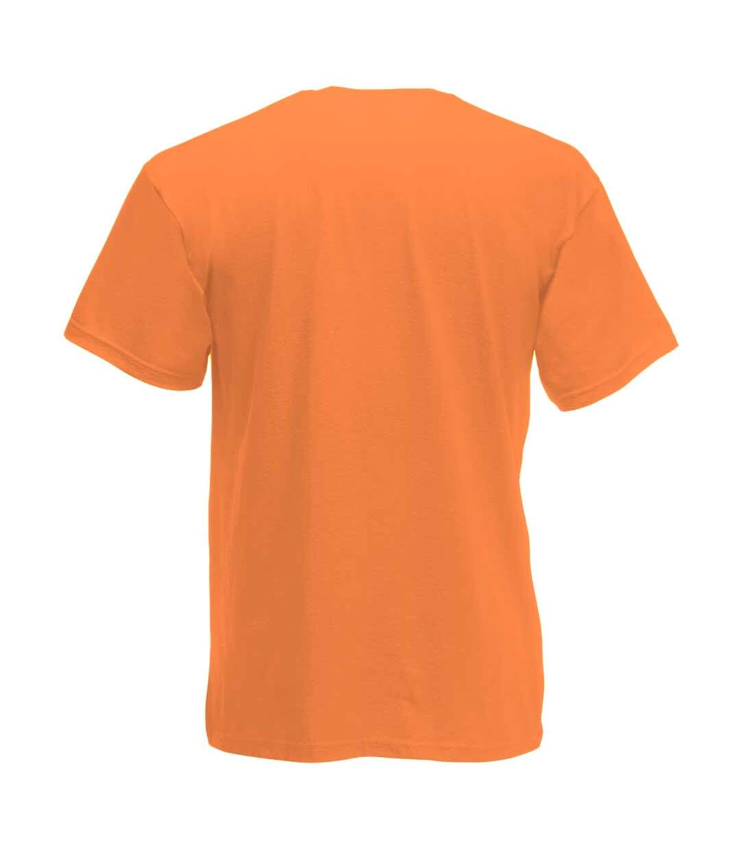 T-shirt à manches courtes homme orange Fruit of the Loom