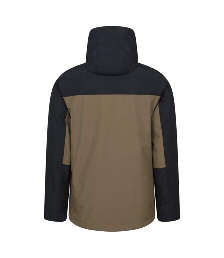 Veste Imperméable À Capuche Ajustable Brisk Extreme Homme Kaki Foncé Mountain Warehouse