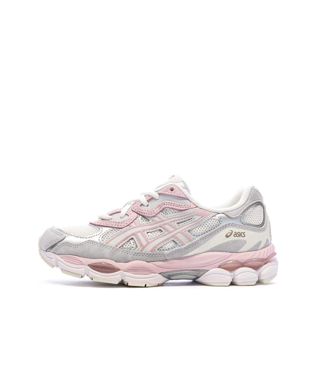 Baskets blanches/rose homme asics gel-nyc-1