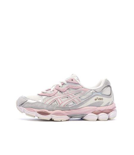 Baskets blanches/rose homme asics gel-nyc