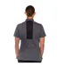 Womens/ladies Asymmetric Chef Jacket Grey Le Chef-2