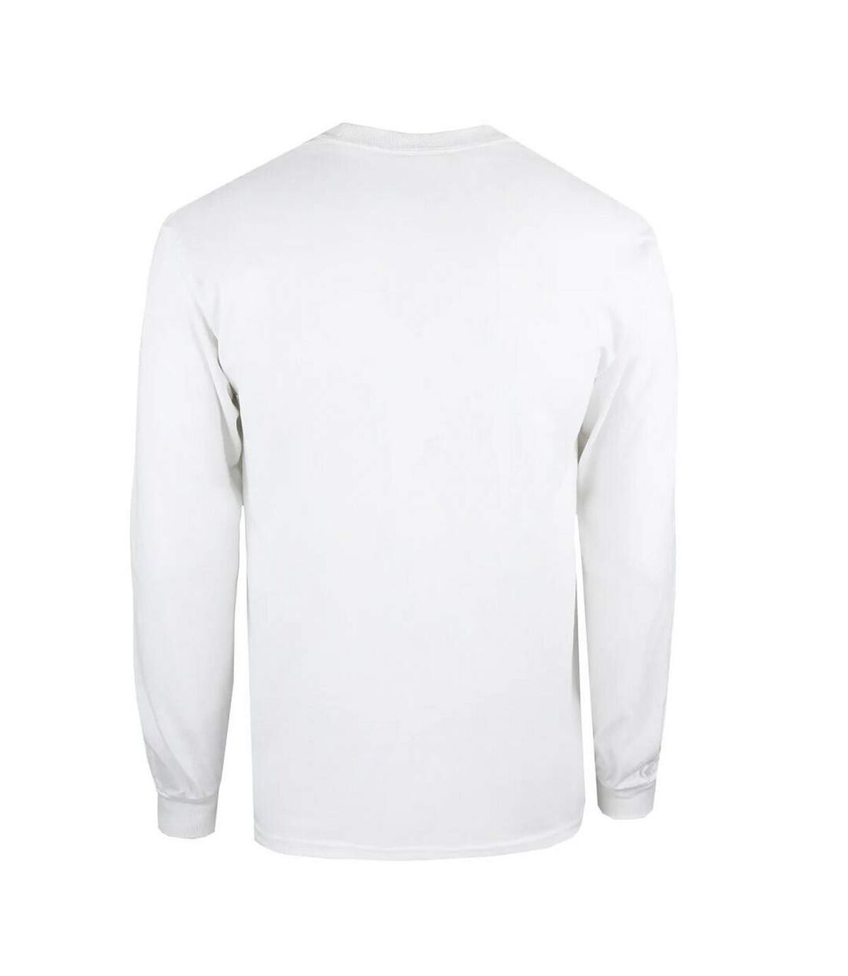 NASA T-shirt à manches longues avec insigne pour hommes (Blanc) - UTTV365
