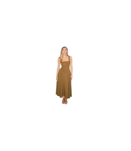 Robe Mi-longue Femme Kaki Odd Muse