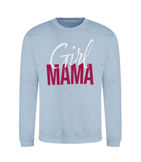 Womens/ladies Mama Mothers Day Sweatshirt Blue AWD