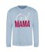 Womens/ladies Mama Mothers Day Sweatshirt Blue AWD-2