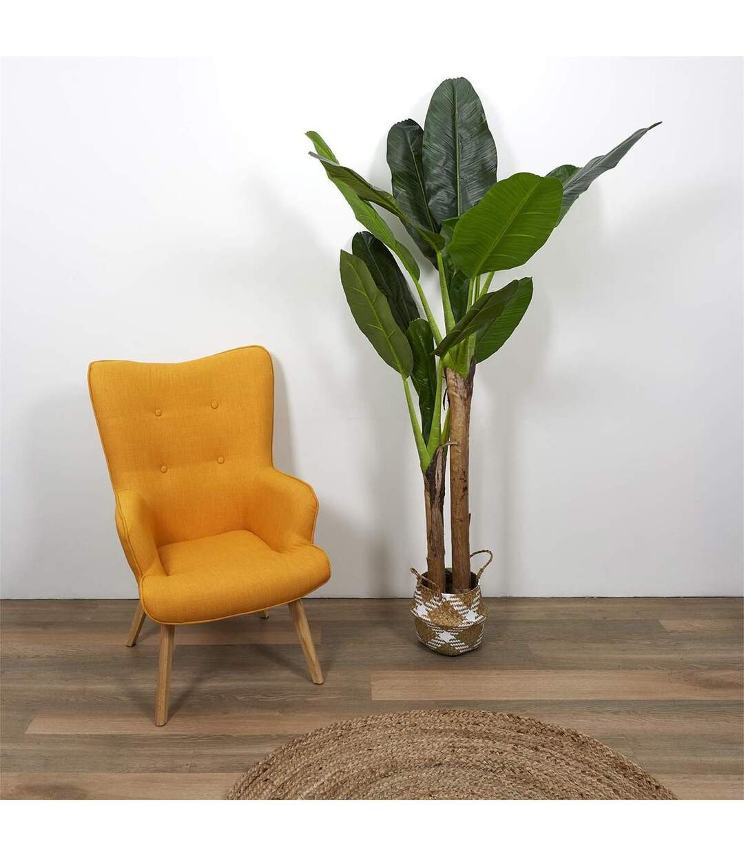 Plante Artificielle XXL Bananier 160cm Vert-4