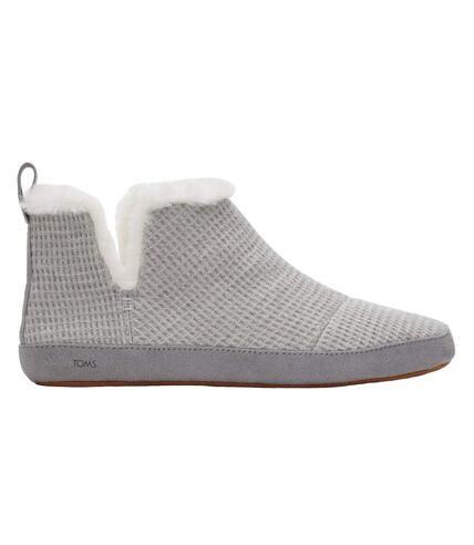 Womens/ladies textile ankle boots grey Toms