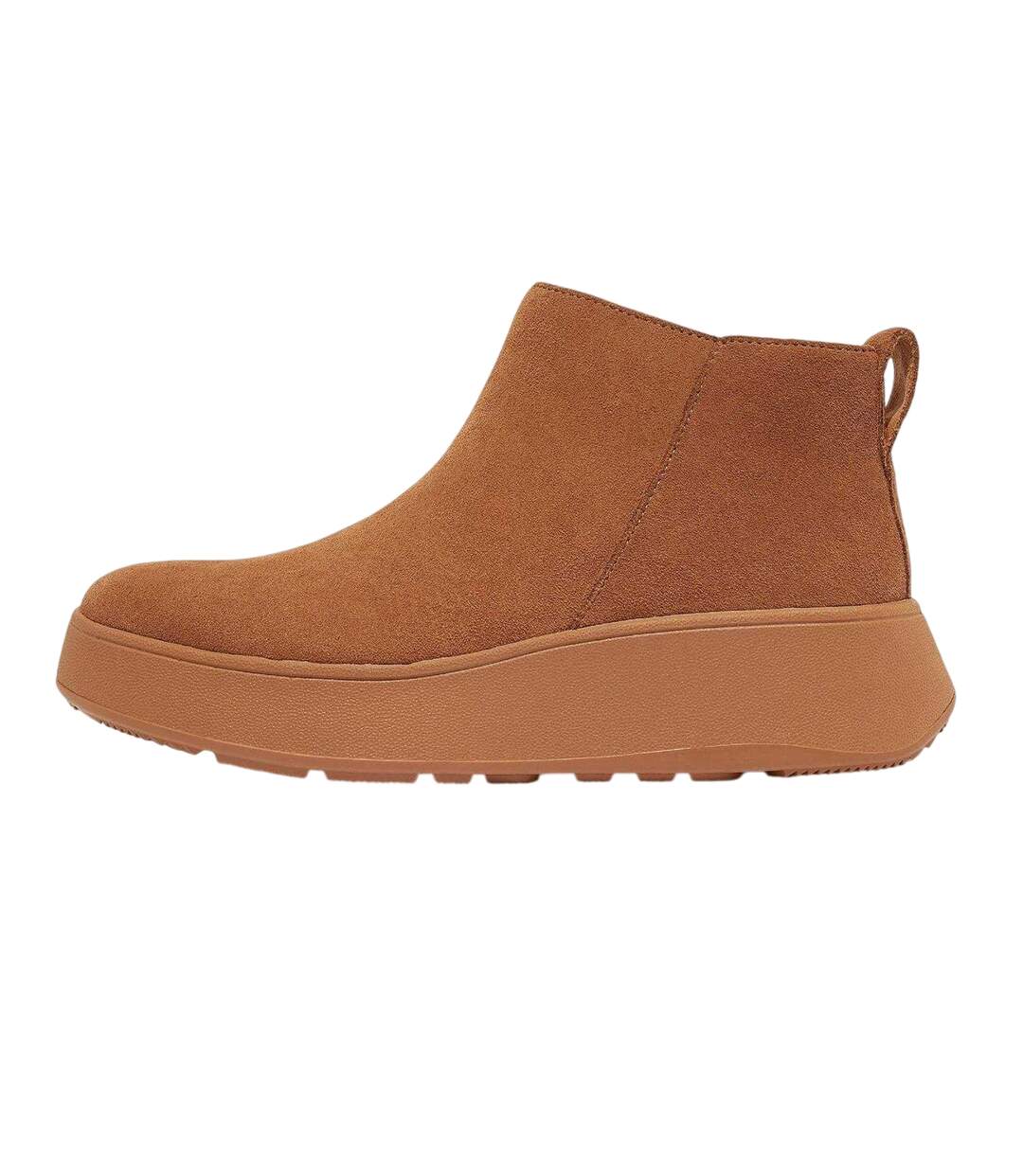 Womens/ladies Mode Suede Flatform Ankle Boots Tan FitFlop-3