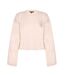 Sweat Court Motif/style Logo Brodé Femme Beige Biba-1