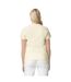 Ladies/womens Heavy Cotton Missy Fit Short Sleeve T-shirt Off White Gildan-3