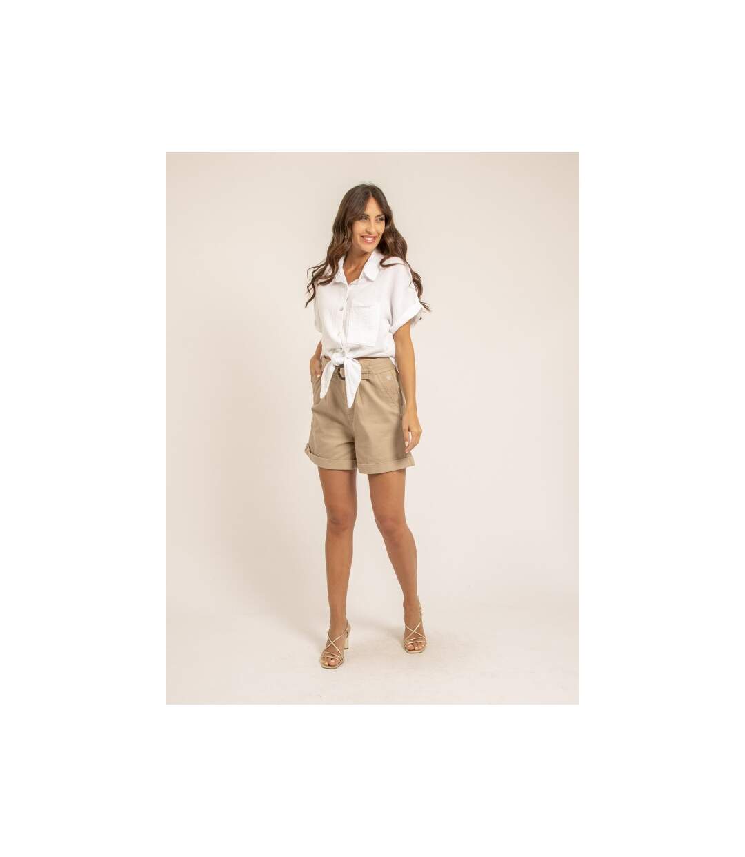 Chemise manches courtes gaze de coton ODETTE - Dona X Lisa-4