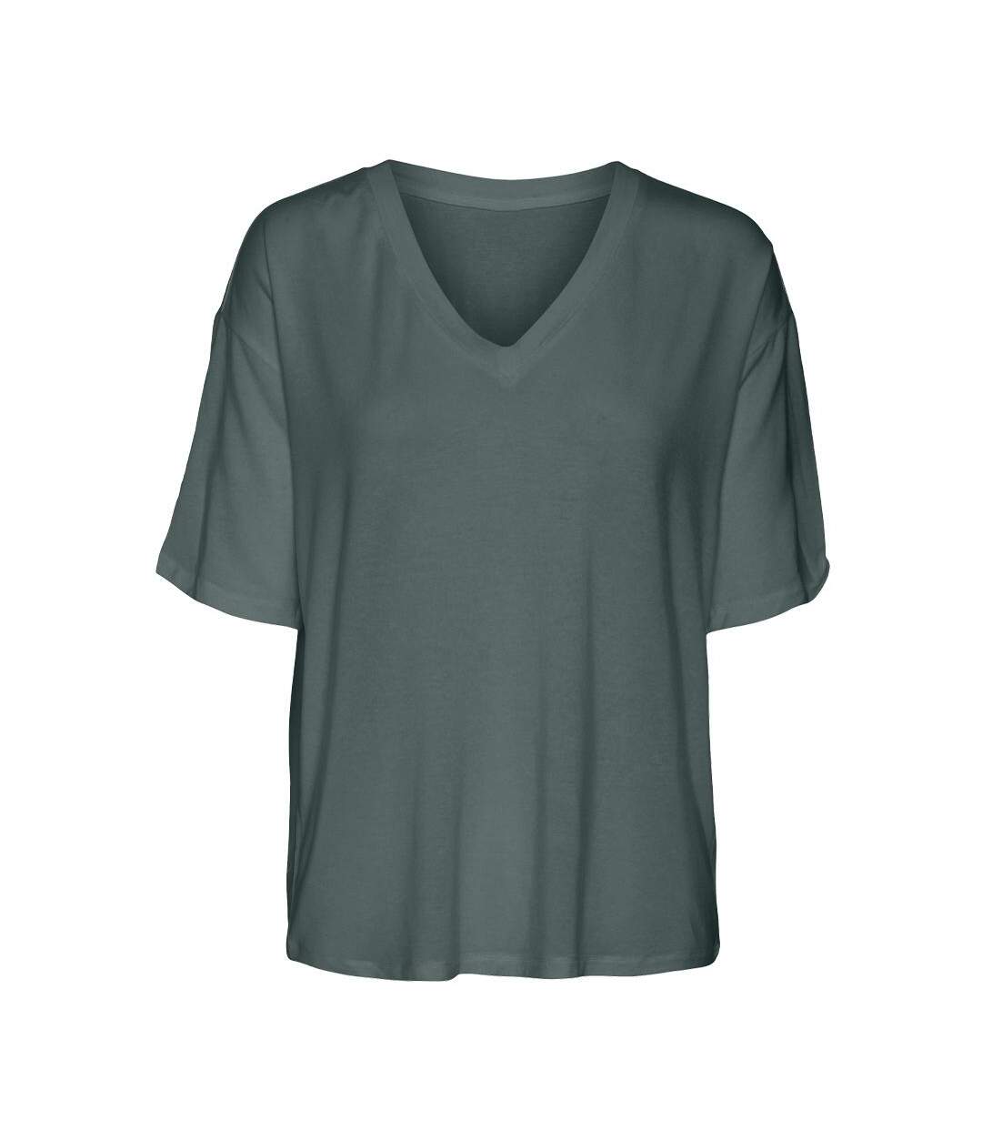 T-Shirt vert femme vero moda hira - s-1