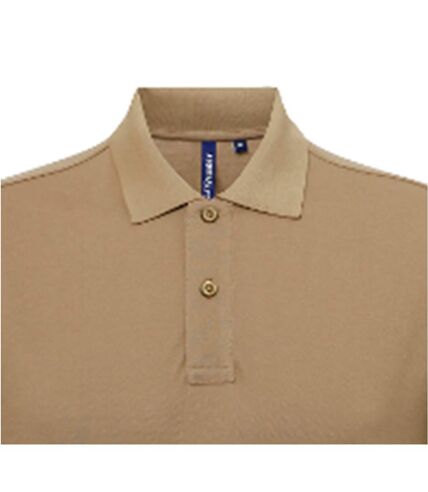 Asquith & Fox Mens Short Sleeve Performance Blend Polo Shirt (Khaki)