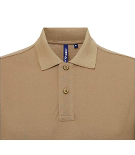 Asquith & Fox Mens Short Sleeve Performance Blend Polo Shirt (Khaki) - UTRW5350