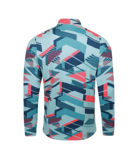 Haut De Sport Échauffement Style Imprimé Graphique Premier Homme Bleu Rose Umbro