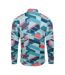 Haut De Sport Échauffement Style Imprimé Graphique Premier Homme Bleu Rose Umbro-2