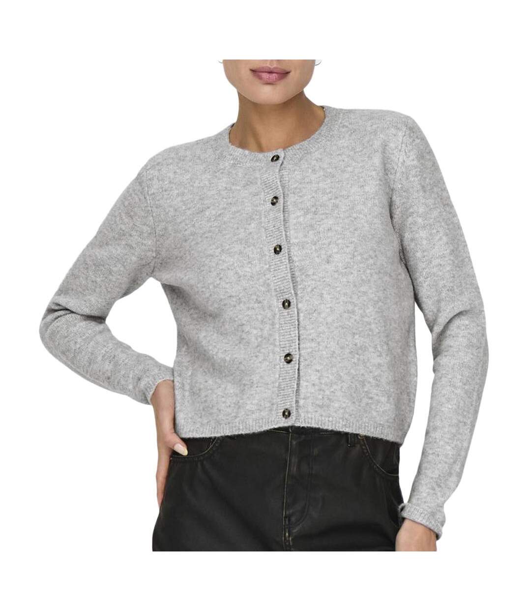 Gilet gris femme jdy chloe-1
