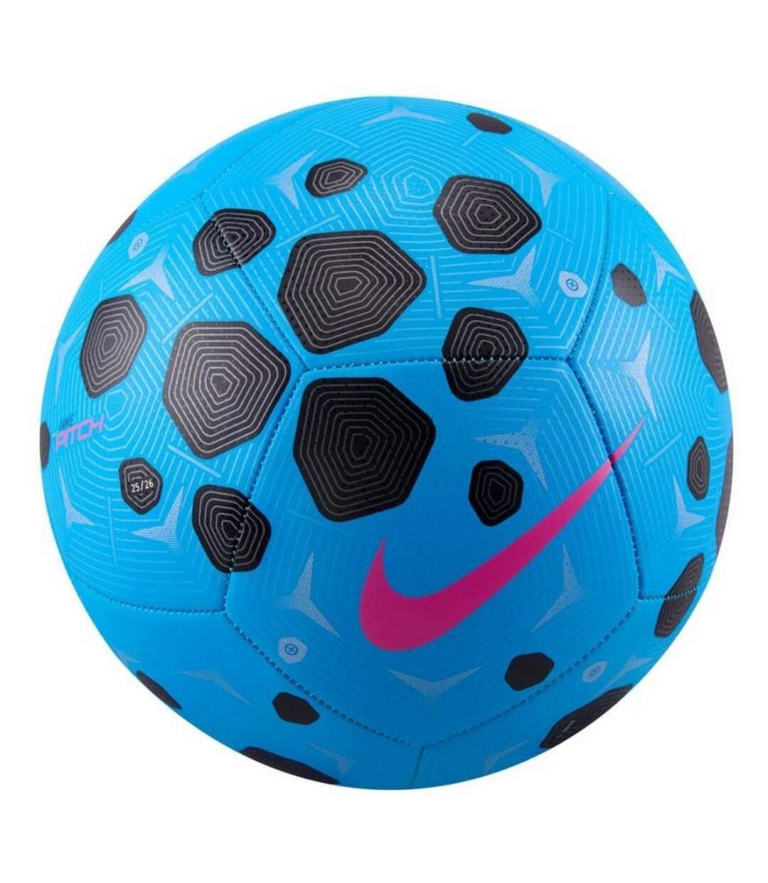 Ballon De Foot Motif/style Hexagone Géométrique Pitch Team Taille 5 Bleu Nike-1