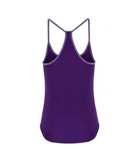 TriDri Womens/Ladies Yoga Vest (Bright Purple/Purple Melange) - UTRW6535