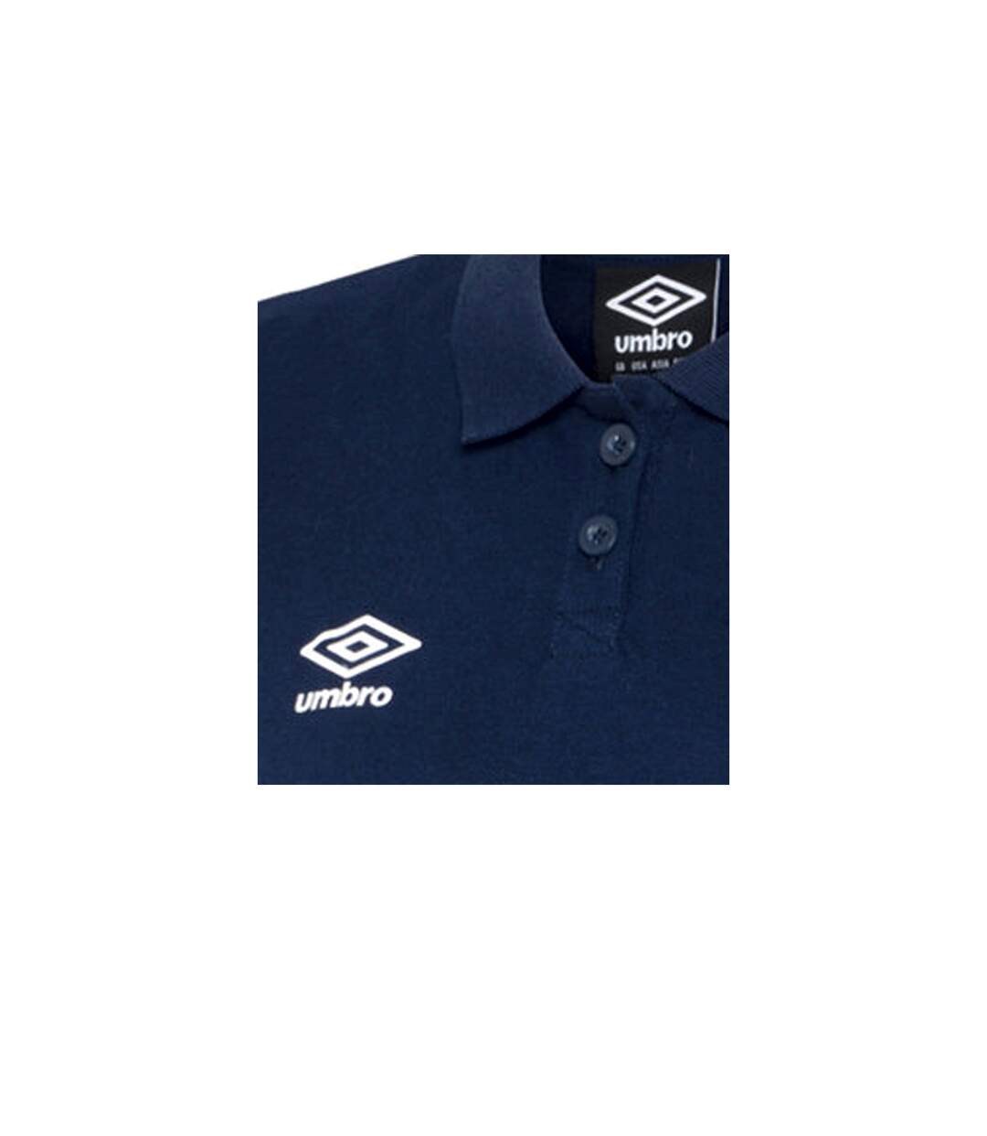 Umbro - Polo CLUB ESSENTIAL - Femme (Bleu marine foncé / Blanc) - UTUO841-3