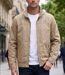 WINCHESTER BRANDON1 — Blouson zippé beige : confort naturel du pur coton et col montant-1