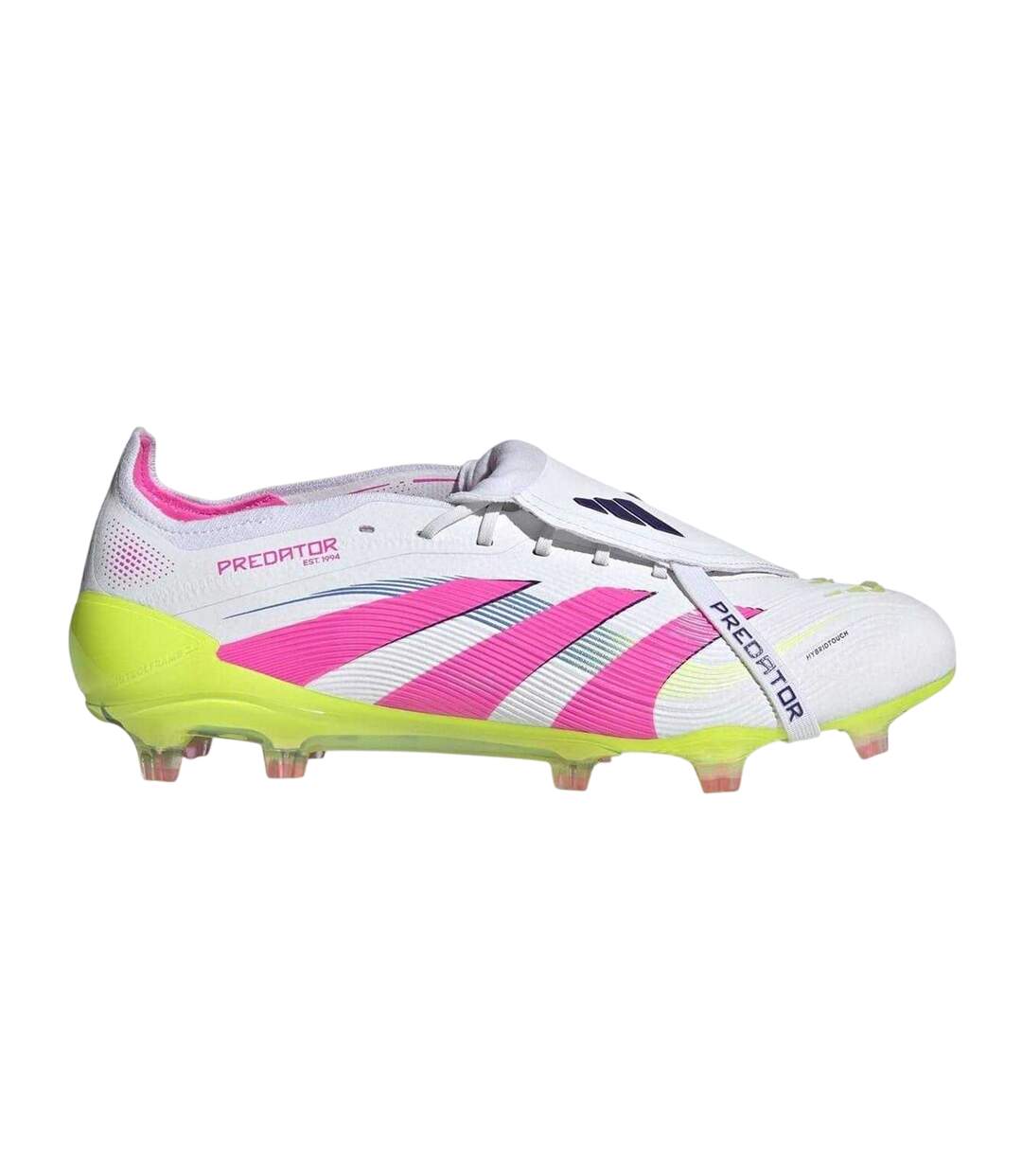 Chaussures De Foot Pour Terrain Ferme Motif/style Se Rabat Sur L´avant Predator Elite Homme Blanc Rose Adidas-1