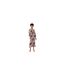 Womens/ladies Floral V Neck Maxi Dress Multicoloured Print Little Mistress-1