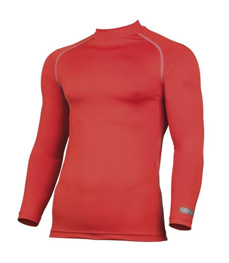 Rhino Mens Thermal Underwear Long Sleeve Base Layer Vest Top (Red)