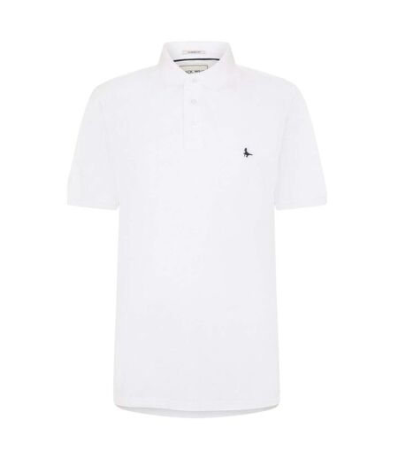 Mens Classic Embroidered Logo Polo Shirt White Jack Wills