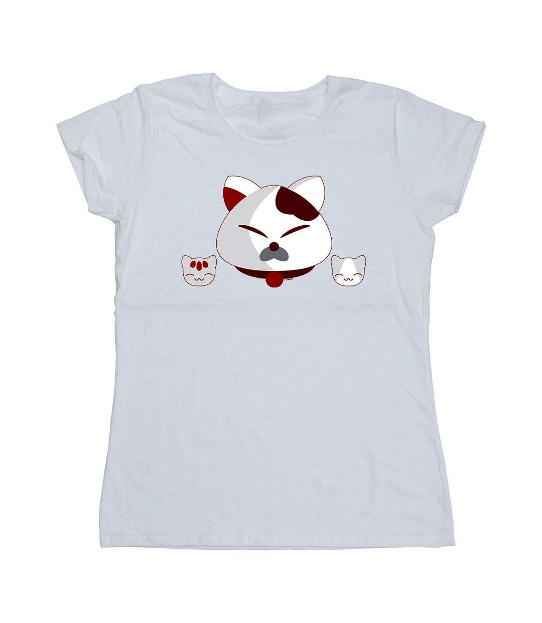 Disney - T-shirt BIG HERO BAYMAX KITTEN HEADS - Femme (Blanc) - UTBI13339-1