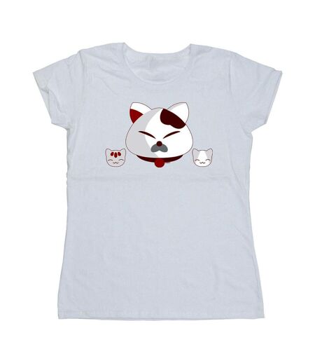 Disney - T-shirt BIG HERO BAYMAX KITTEN HEADS - Femme (Blanc) - UTBI13339