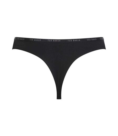 Lot De 3  Strings Motif/style Logo Femme Noir Blanc Ted Baker