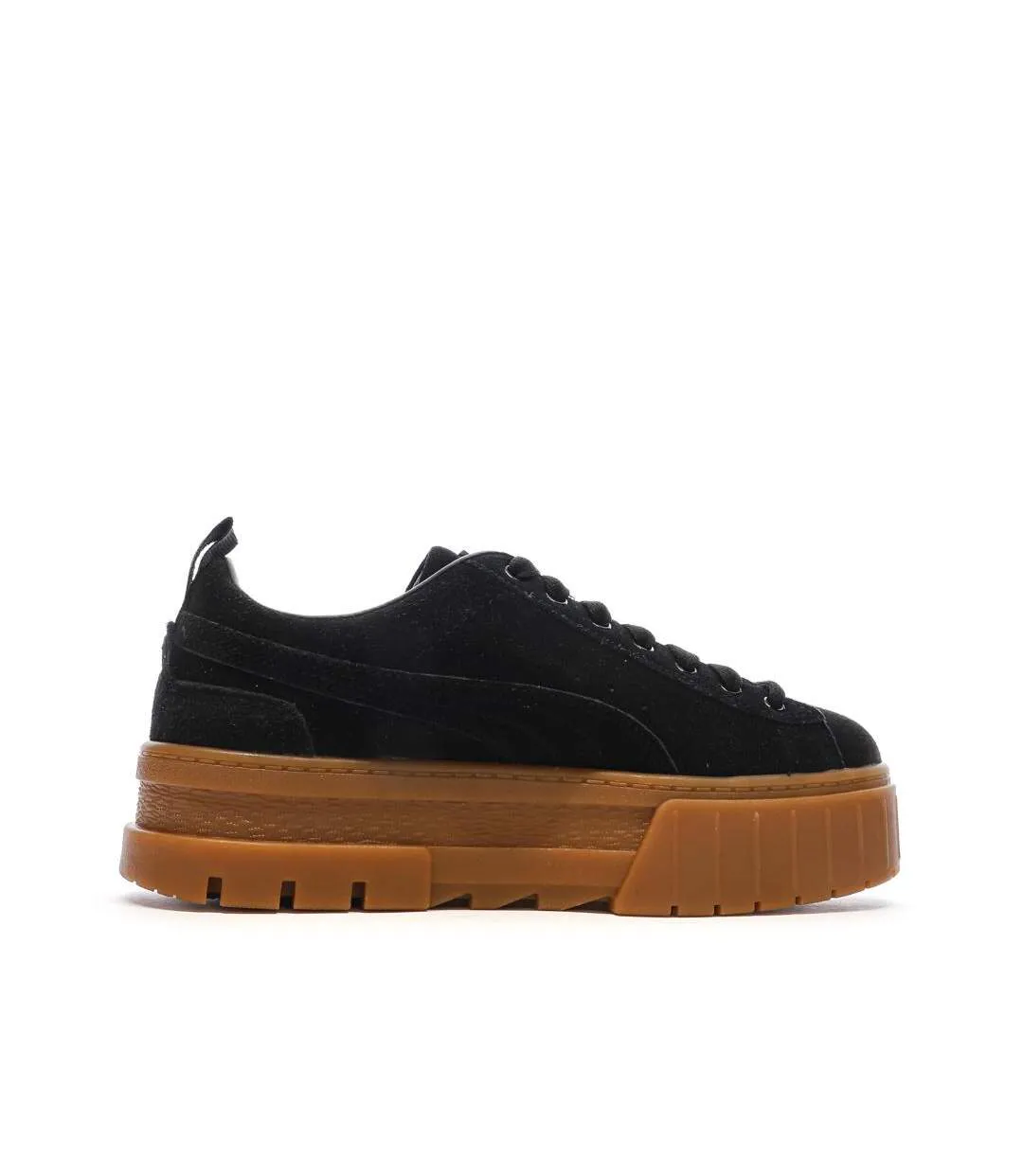 Baskets noire/marron femme puma mayze-2