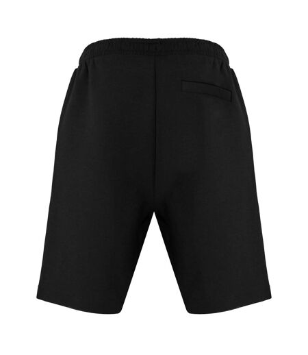 Mens Drawstring Waist Sweat Shorts Black Boss