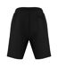 Mens Drawstring Waist Sweat Shorts Black Boss-3