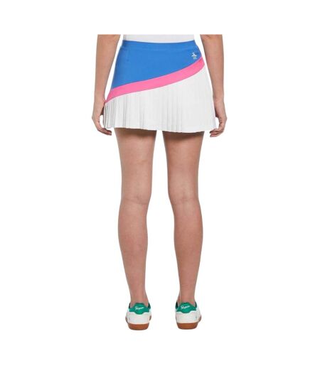 Womens/ladies Asymmetric Tennis Skort Nebulas Blue Original Penguin