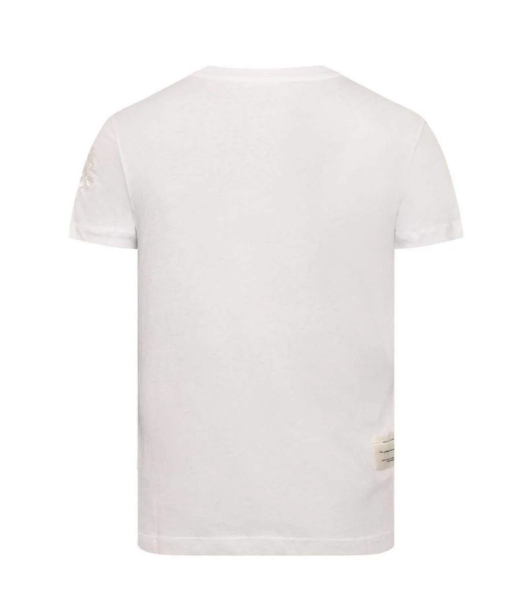 Womens/ladies Label Cotton T-shirt White Replay-2