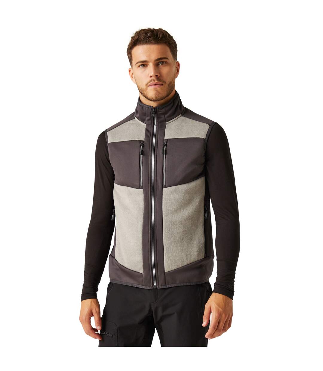 Mens Stretch Body Warmer Mineral Grey Ash Regatta Professional-3