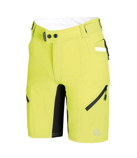 Mens Logo Baggy Cycling Shorts Green Bicycle Line