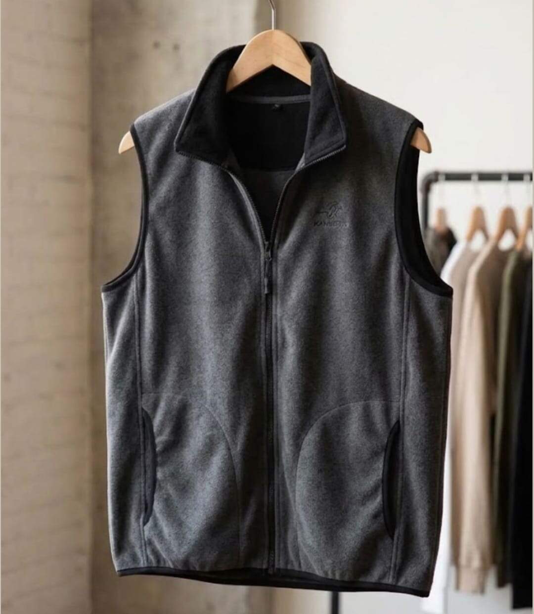 WINCHESTER DAB1G — Gilet sans manches polaire gris chiné : isolation thermique et aisance active-2
