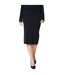 Womens/ladies ribbed skirt navy Principles