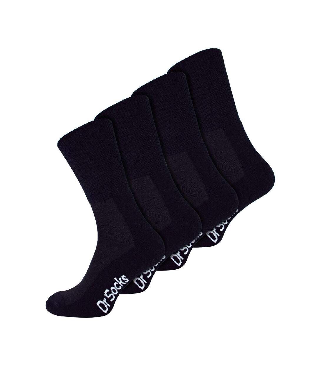 4 Pack Extra Wide Non Elastic Bamboo Diabetic Socks-1
