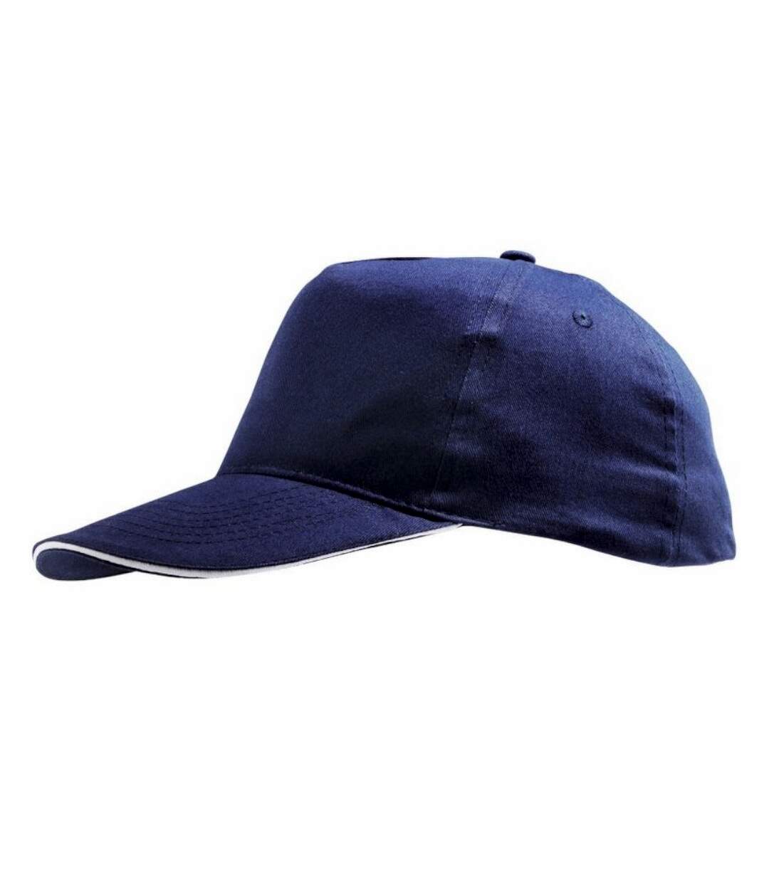 Sunny casquette adulte bleu marine/blanc SOLS-3