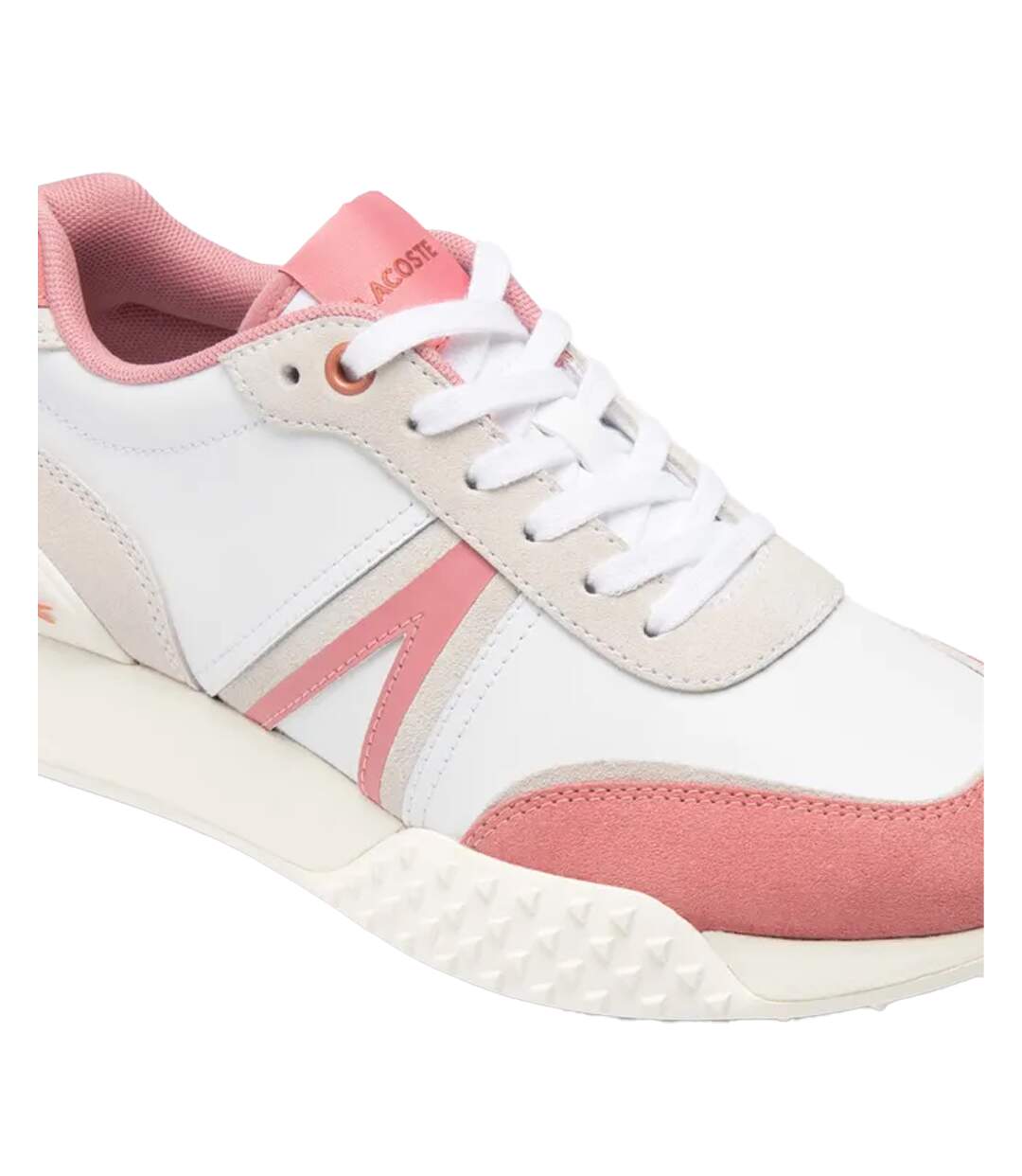Baskets l-spin deluxe femme blanc / rose Lacoste-4