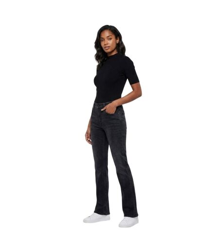 Womens/ladies Maijke Straight Jeans Black Replay