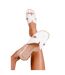 Womens/ladies Mae Instep Strap Wide Sandals White Where´s That From-4
